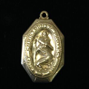 VTG (Lot) Sterling: Teardrop earrings, starfish charm & St. Christopher's Metal